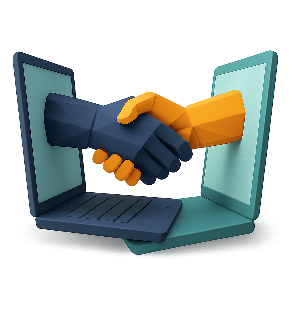 20250523_1227_Virtual Handshake Collaboration_simple_compose_01jvyzf84sfev8jwz8zpwfj1ek-2